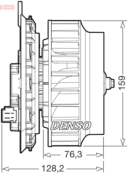 Ventilatore abitacolo DENSO DEA17016