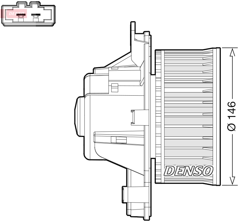 Ventilatore abitacolo DENSO DEA21014