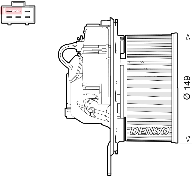 Ventilatore abitacolo DENSO DEA32005