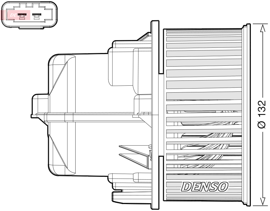 Ventilatore abitacolo DENSO DEA33002