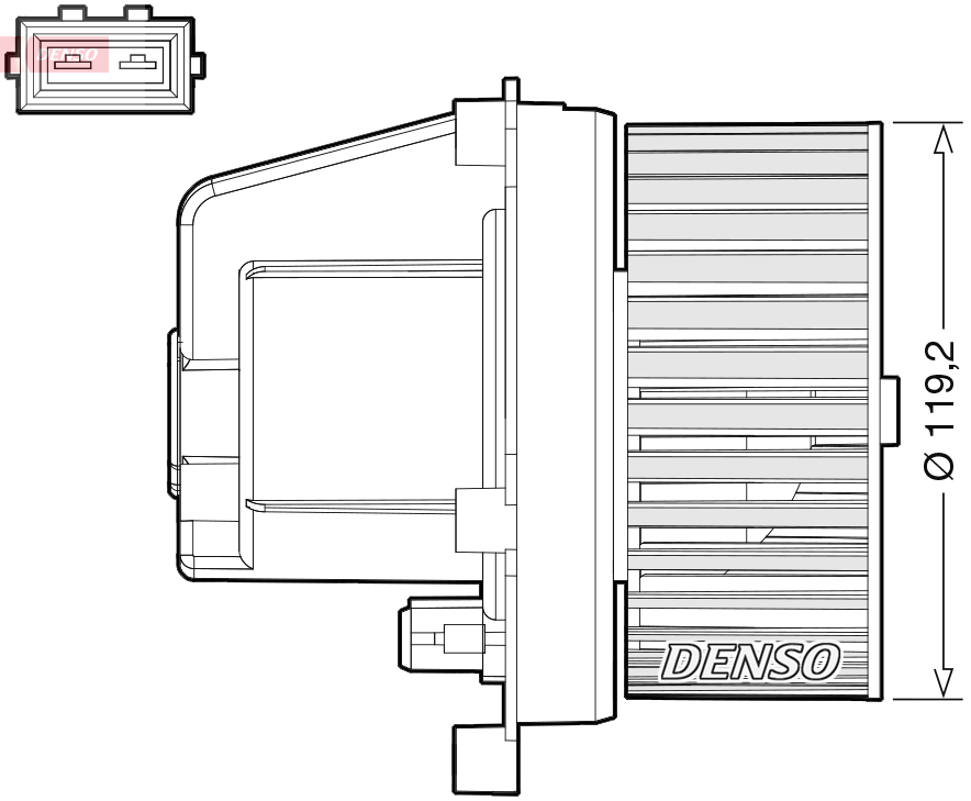 Ventilatore abitacolo DENSO DEA33003