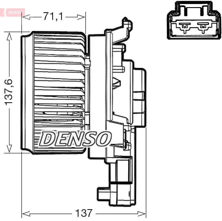 Ventilatore abitacolo DENSO DEA40000