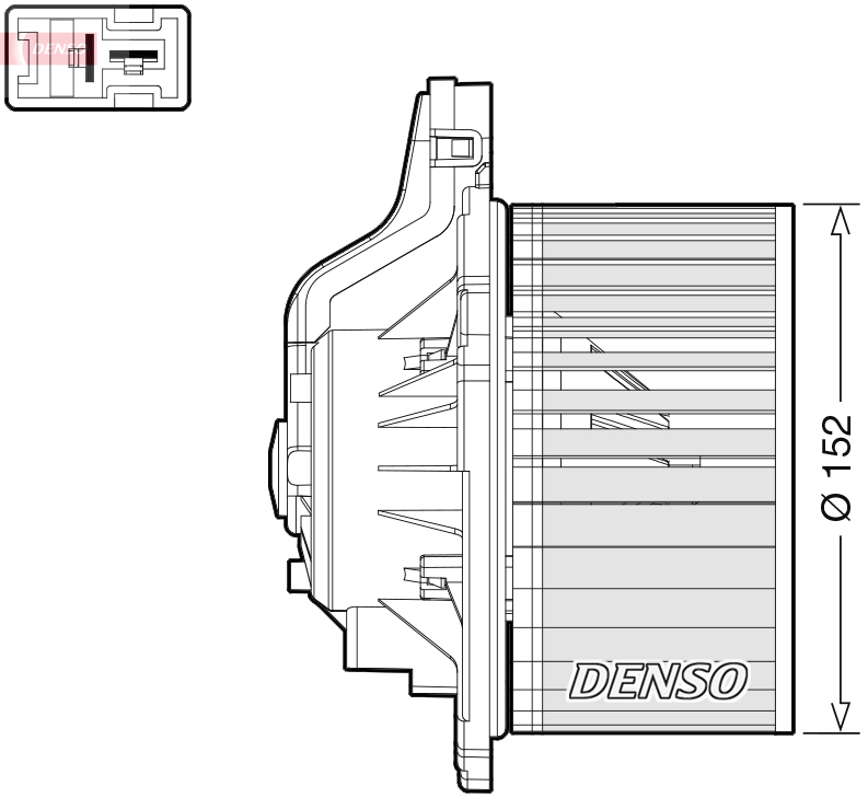 Ventilatore abitacolo DENSO DEA41015