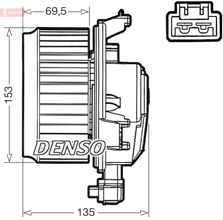 Ventilatore abitacolo DENSO DEA50000