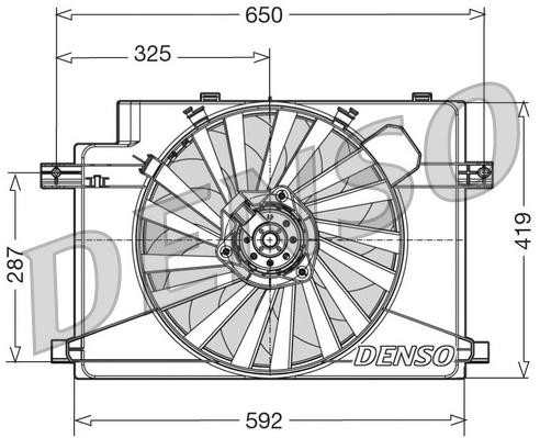 Ventola, raffreddamento motore DENSO DER01006