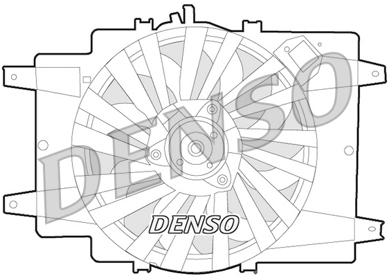 Ventola, raffreddamento motore DENSO DER01008
