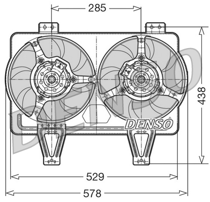 Ventola, raffreddamento motore DENSO DER01016