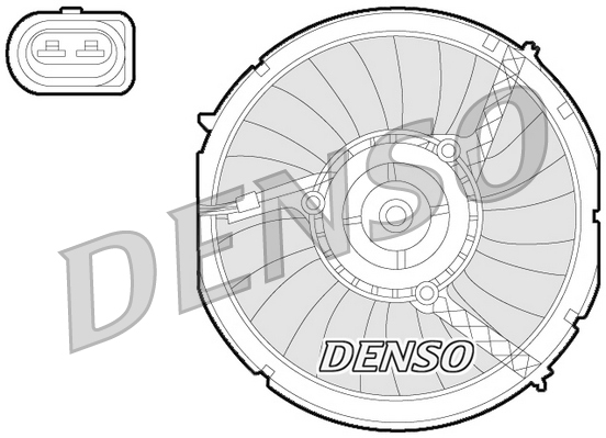 Ventola, raffreddamento motore DENSO DER02003