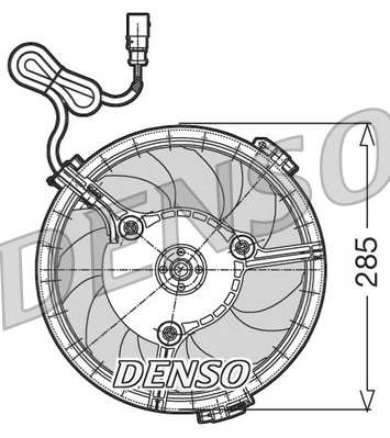 Ventola, raffreddamento motore DENSO DER02005