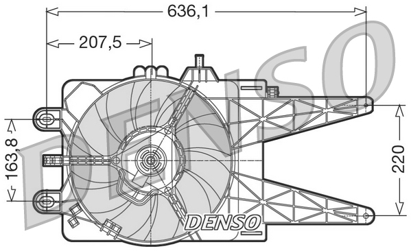 Ventola, raffreddamento motore DENSO DER09014