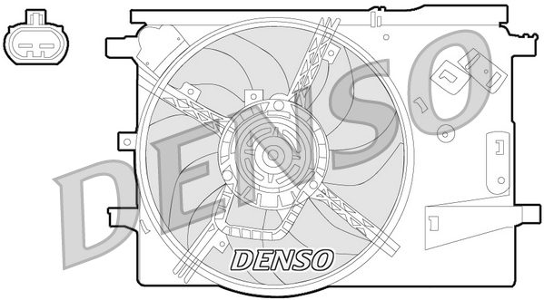 Ventola, raffreddamento motore DENSO DER09053