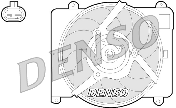 Ventola, raffreddamento motore DENSO DER09054