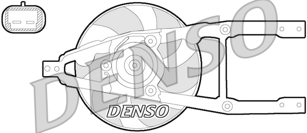 Ventola, raffreddamento motore DENSO DER09055