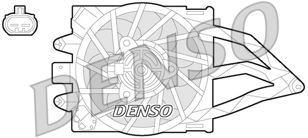 Ventola, raffreddamento motore DENSO DER09057
