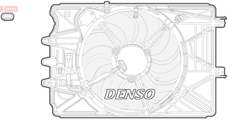 Ventola, raffreddamento motore DENSO DER09069