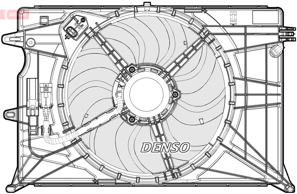 Ventola, raffreddamento motore DENSO DER09073