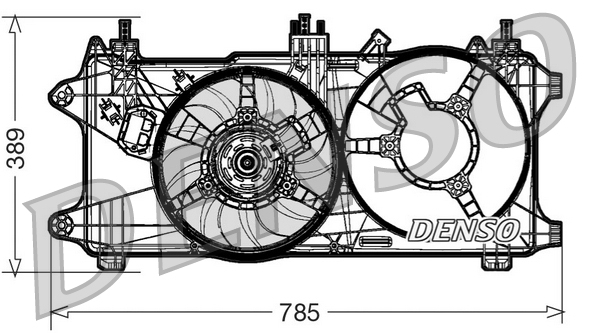 Ventola, raffreddamento motore DENSO DER09084