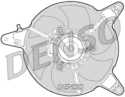 Ventola, raffreddamento motore DENSO DER09095