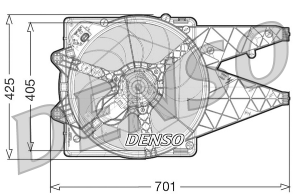 Ventola, raffreddamento motore DENSO DER09100
