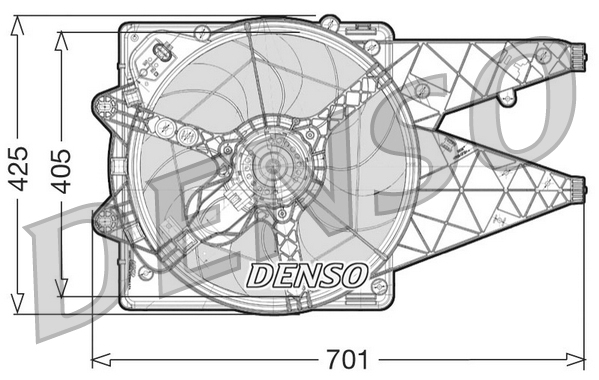 Ventola, raffreddamento motore DENSO DER09101