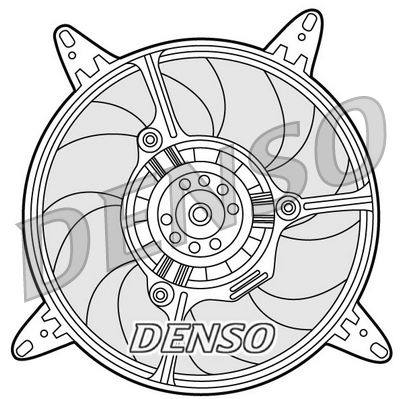 Ventola, raffreddamento motore DENSO DER09290