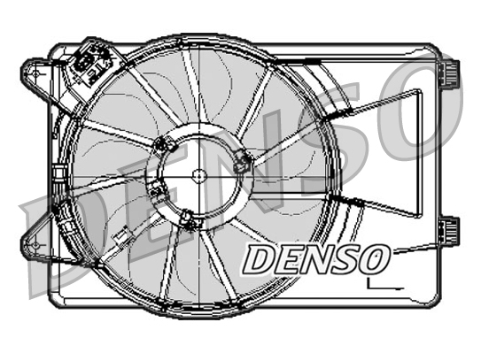 Ventola, raffreddamento motore DENSO DER09301