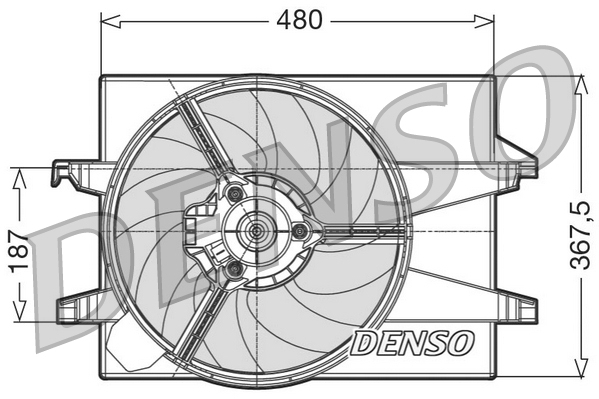 Ventola, raffreddamento motore DENSO DER10002