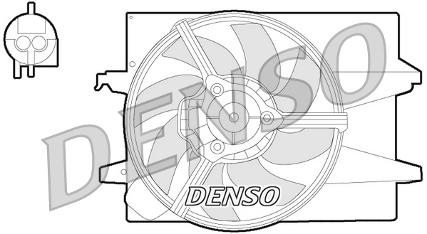 Ventola, raffreddamento motore DENSO DER10004