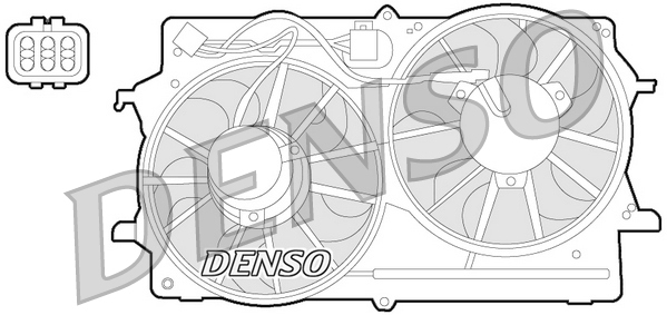 Ventola, raffreddamento motore DENSO DER10007