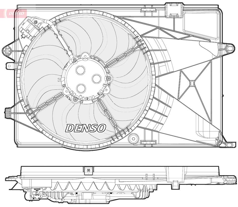Ventola, raffreddamento motore DENSO DER15002