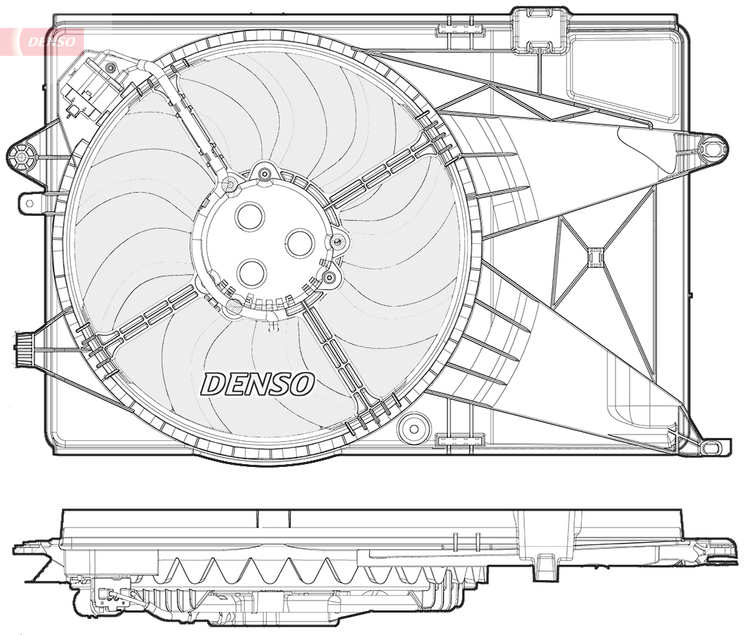 Ventola, raffreddamento motore DENSO DER15004