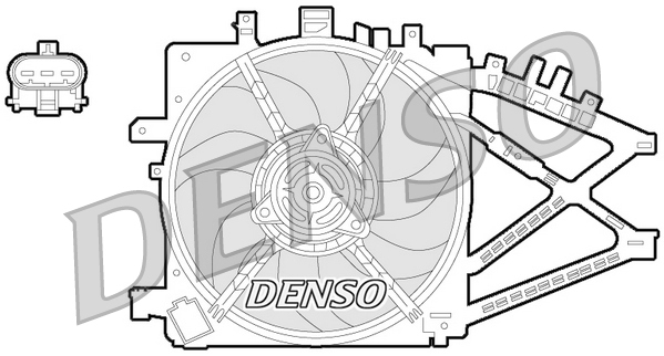 Ventola, raffreddamento motore DENSO DER20014