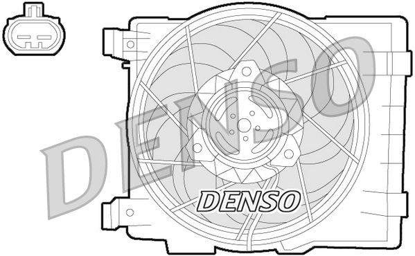 Ventola, raffreddamento motore DENSO DER20015