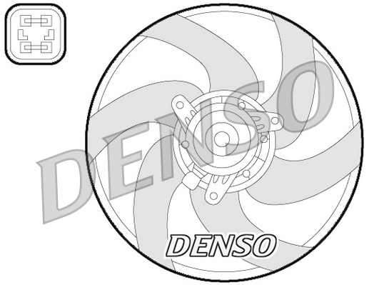Ventola, raffreddamento motore DENSO DER21022