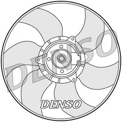 Ventola, raffreddamento motore DENSO DER23001
