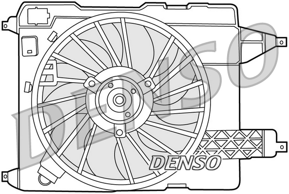 Ventola, raffreddamento motore DENSO DER23002
