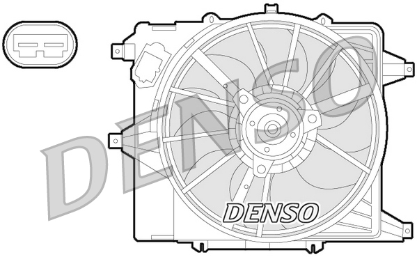 Ventola, raffreddamento motore DENSO DER23003