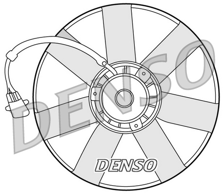 Ventola, raffreddamento motore DENSO DER32002