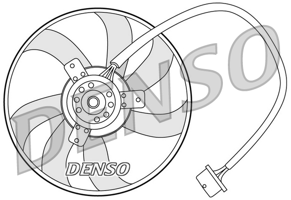 Ventola, raffreddamento motore DENSO DER32003
