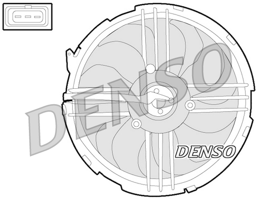 Ventola, raffreddamento motore DENSO DER32009