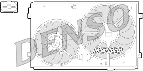 Ventola, raffreddamento motore DENSO DER32011