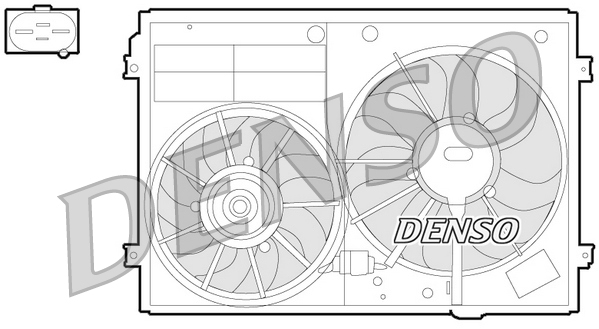 Ventola, raffreddamento motore DENSO DER32012