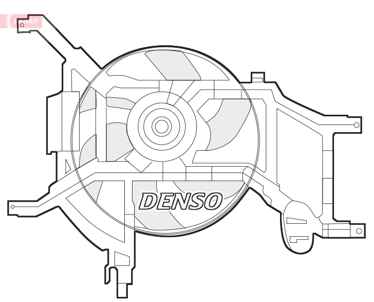 Ventola, raffreddamento motore DENSO DER37002