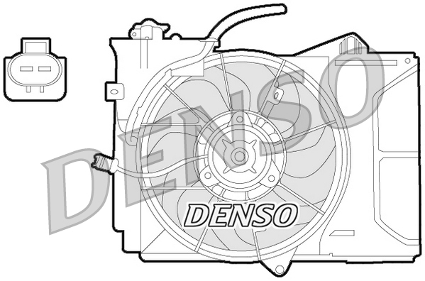 Ventola, raffreddamento motore DENSO DER50001