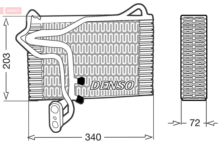 Evaporatore, climatizzatore DENSO DEV02002