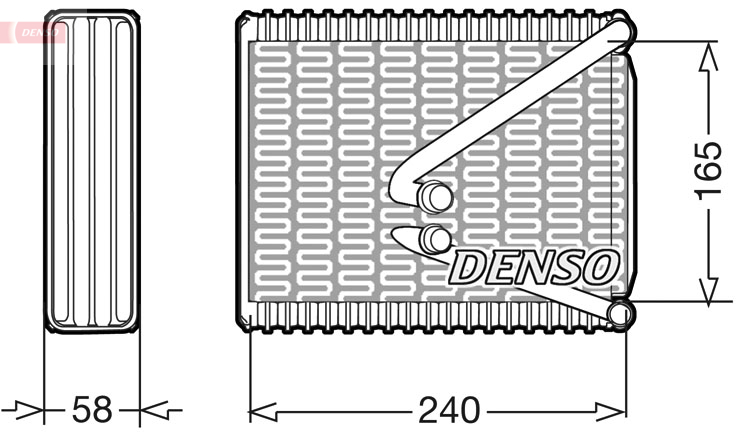 Evaporatore, climatizzatore DENSO DEV09010