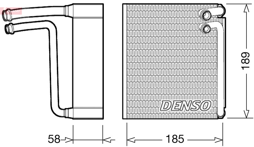 Evaporatore, climatizzatore DENSO DEV09025