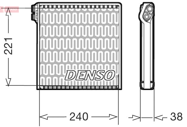 Evaporatore, climatizzatore DENSO DEV09102