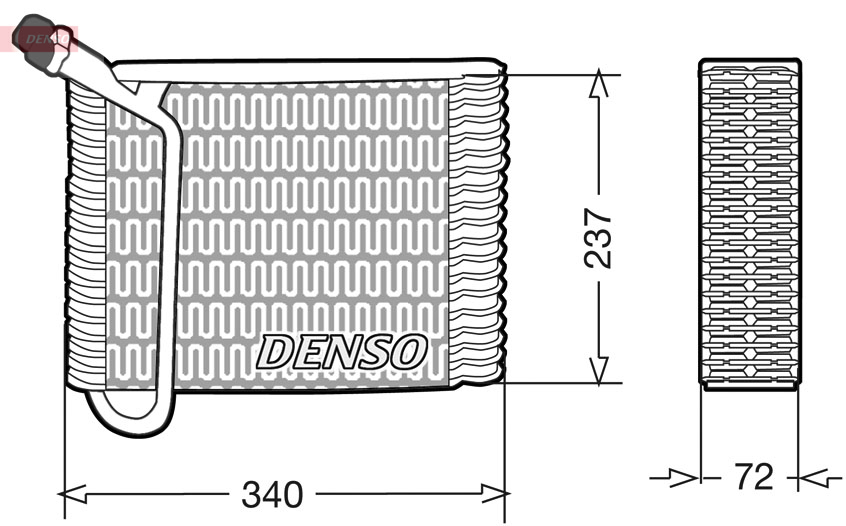 Evaporatore, climatizzatore DENSO DEV33004