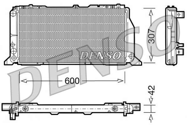 Radiatore, raffreddamento motore DENSO DRM02013